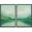 «Minimal Landscape Forest Lake», reproduction sur toile encadrée 2 pièces-91069045-91069046