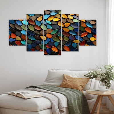  «Colorful Zen Heal Stone Essence I - Spiritual Stone Multipanel Wall Art Decor