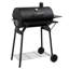 Barbecue au charbon de baril extérieur de 39,4 po, barbecue avec zone de cuisson avec roulettes de rangement pour la cuisine de jardin