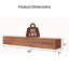 Manteau de cheminée flottant en bois rustique de 48 po - Chêne massif fixé au mur avec des supports en acier cachés, style maison de campagne moderne pour le salon / la cuisine, finition patinée à la main-955796487-955797498