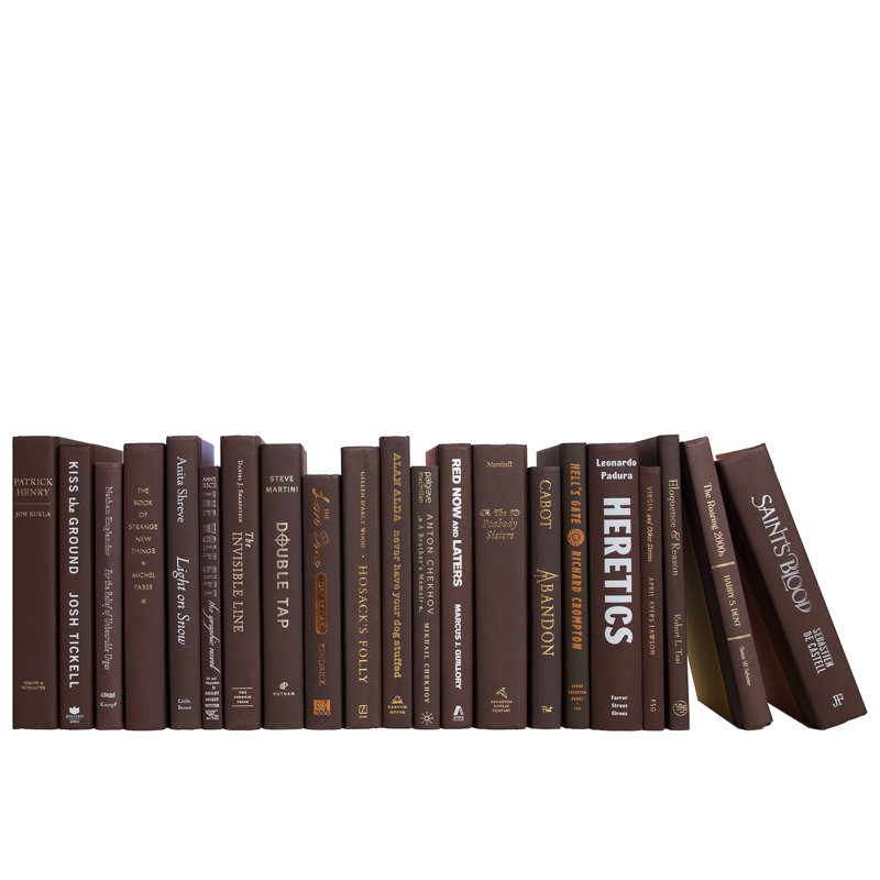 Livres décoratifs - Livres de café - Livres bruns au pied