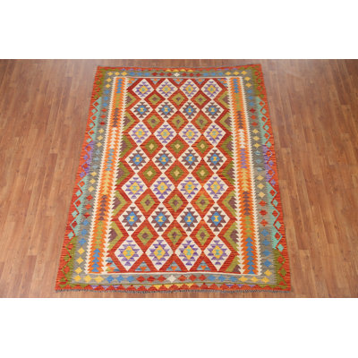 Multolor Kilim Oriental Area Rug 6x8