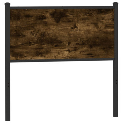Vidaxl Replace Headboard Smoked Oak 90 Cm Engineered Wood And Steel