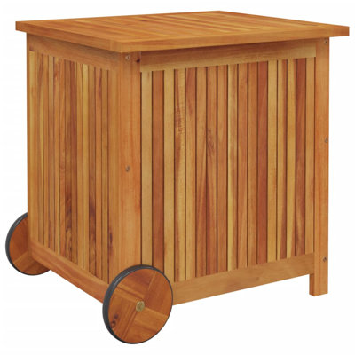 Water Resistant Acacia Solid Wood Deck Box in Brown by VidaXL
