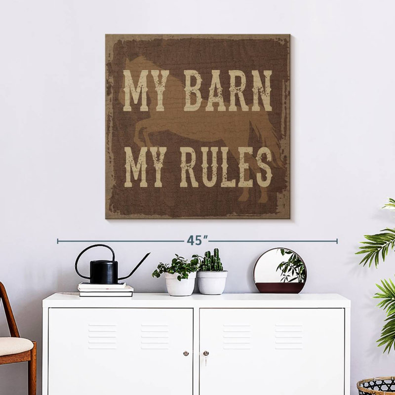 Plaque murale Khylige My Barn, H 30 po x l 30 po