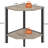 2-Tier Corner Shelf Stand, Industrial Corner Bookshelf With Metal Frame, Multipurpose Display Shelf And Countertop Organizer For Living Room, Kitchen, Bedroom And Office