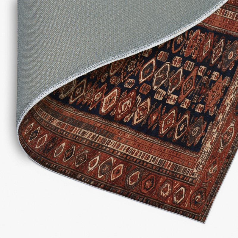 Tapis turc intérieur et extérieur brun, Rectangulaire 2 pi x 3 pi