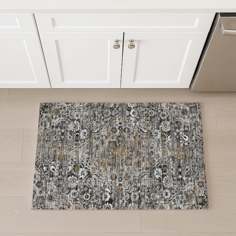 Tapis lavable à la machine intérieur / extérieur ACN2782 Global Chantille, Noir, 2 pi 6 po x 3 pi 10 po