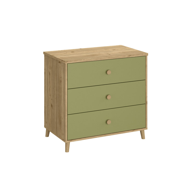 Changing Dresser  Kids 890 Grey, Natural/Green