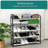 5-Tier Stackable Shoe Shelf Storage 15-Pair Shoe Rack