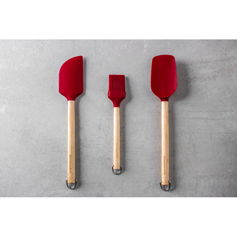 3 Piece Birch Wood Kitchen Utensil Set