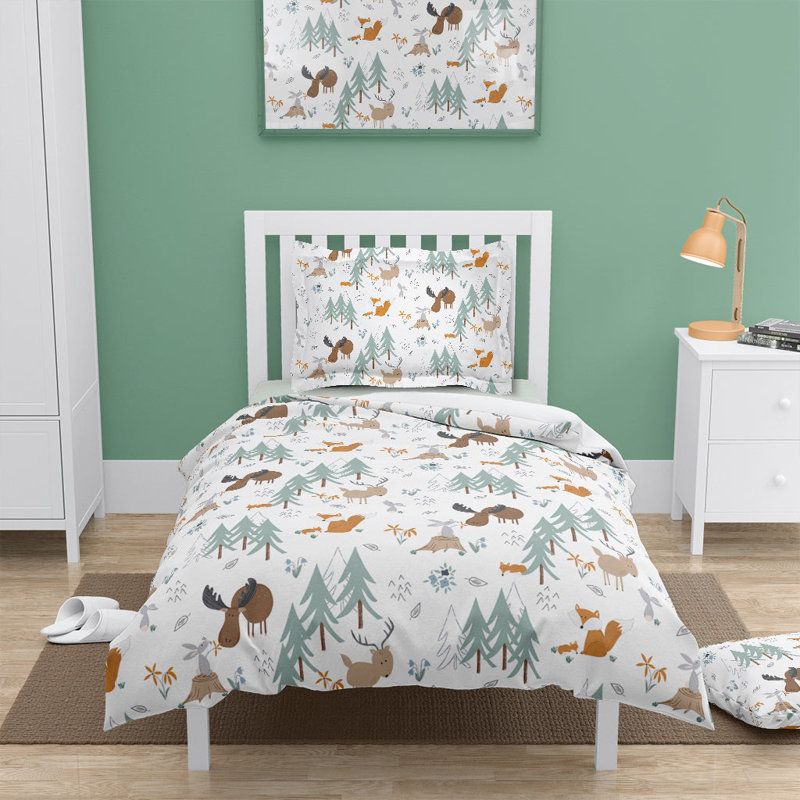 Outdoor Critters Camping 1 - Piece Quilt Set, Twin