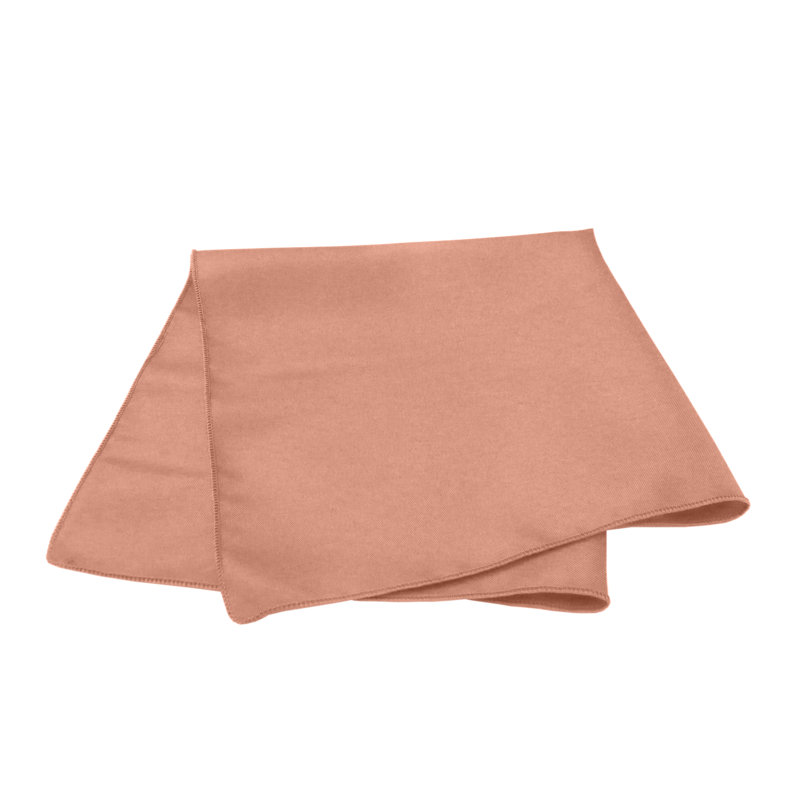 Polyester Square Napkin, Coral, 17" x 17"