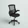 Jayetta Mid-Back Mesh Swivel Ergonomic Office Chair with Flip-Up Arms