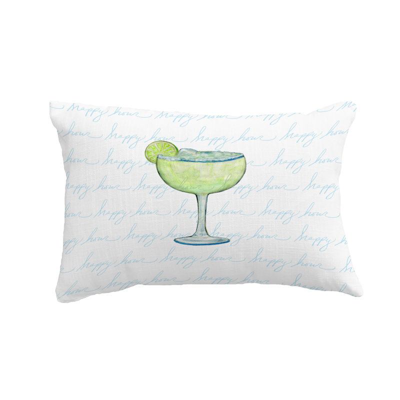 Margarita Outdoor Rectangular Pillow Cover & Insert, Blue