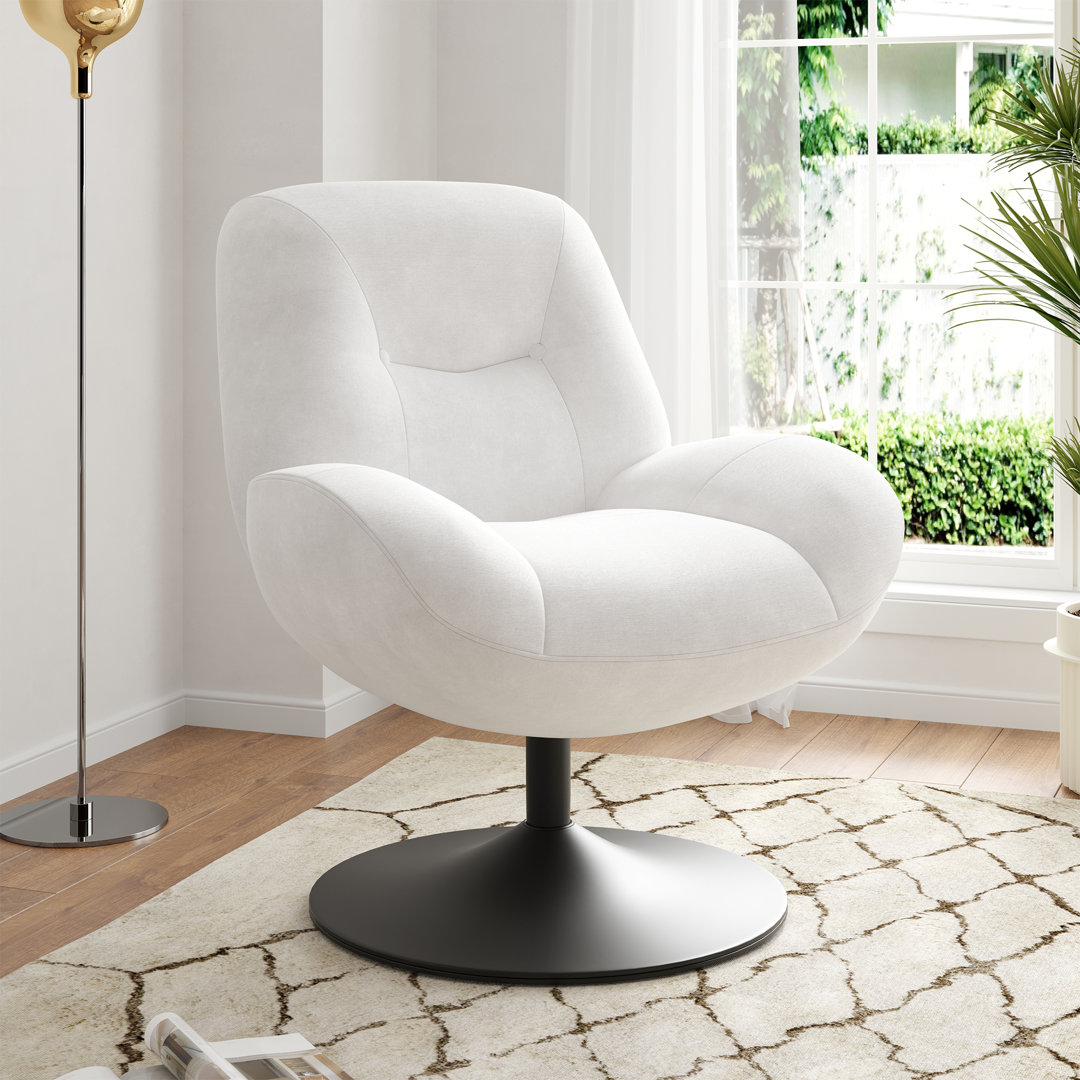 Upholstered Swivel Accent Chair