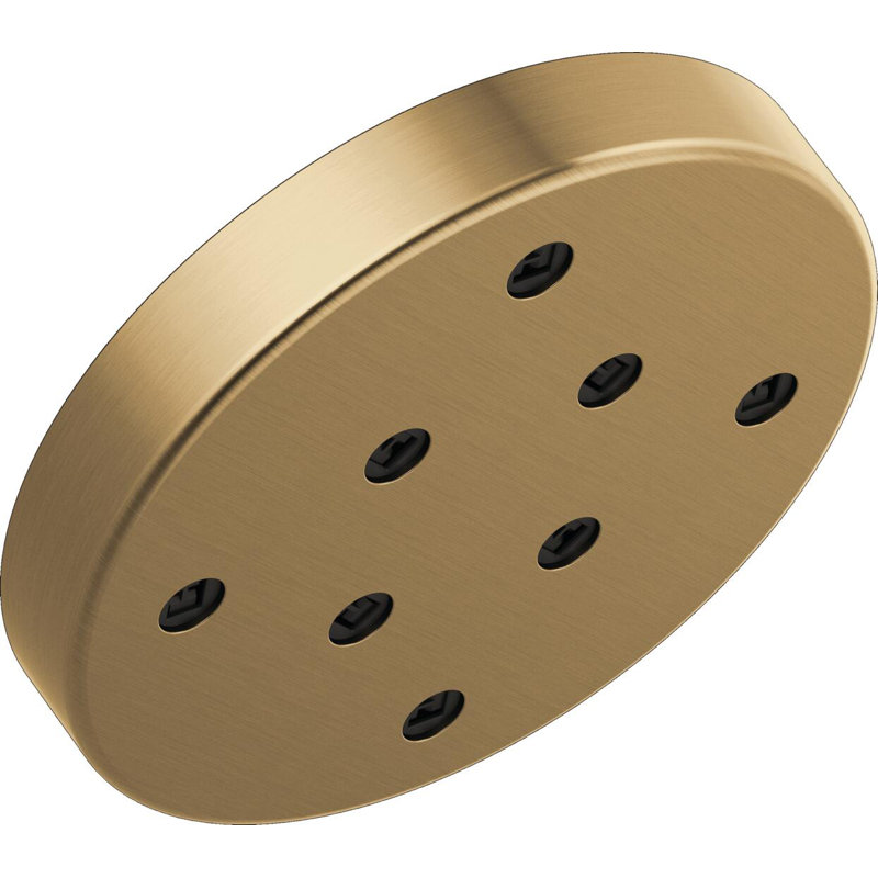 Pomme de douche à pluie double avec technologie H2Okinetic, Bronze champagne Lumicoat