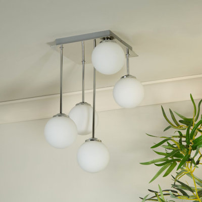 Glass Semi Flush Mount