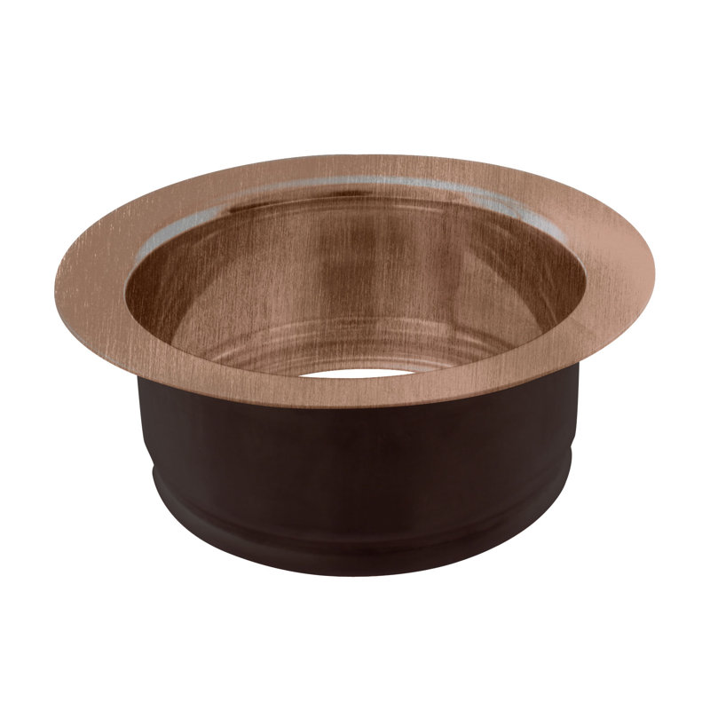4-1/4" Standard Kitchen Sink Waste Disposal Flange, Cuivre antique