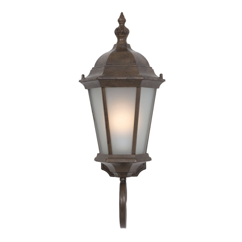 Lanterne murale d’extérieur 1 ampoule Ratcliff, Brun