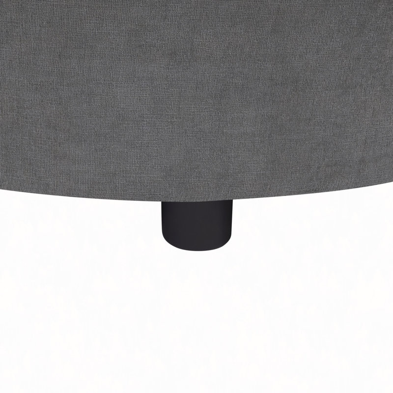 Canapé modulaire en L de 84,6 po avec méridienne incurvée, ports USB et poches de rangement latérales, Gris
