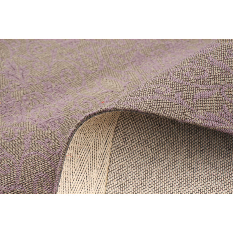 Tapis gris tissé à la main