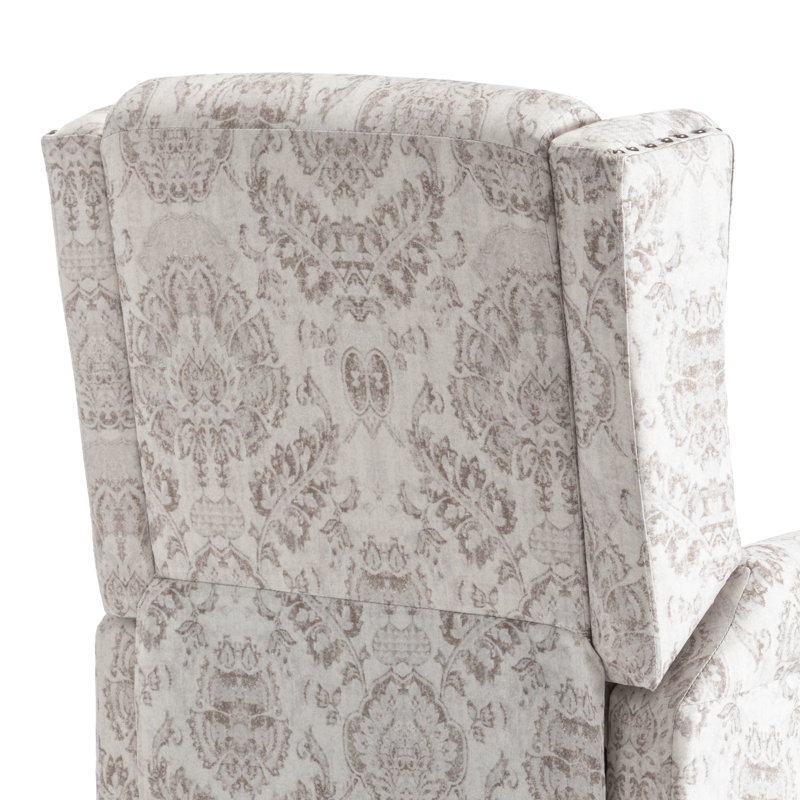 29.13cm Wide Standard Recliner, Beige Floral
