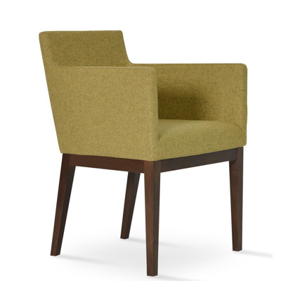Harput Wood Solid Back Arm Chair