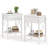 Set Of 2 Fabric Drawer Nightstand With Open Shelf, Small Bedside Table For Bedroom, Living Room Or Dorm-641028247