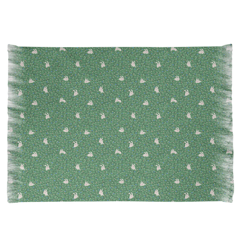 Tapis vert à motif de lapin Mcguigan, Oui