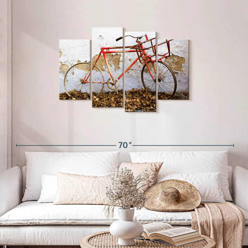 Mehar Rusty Bicycle, 27" H x 43" W