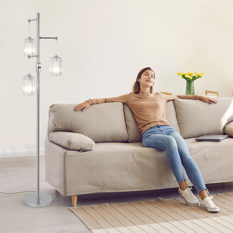 165cm Tree Floor Lamp, Silver