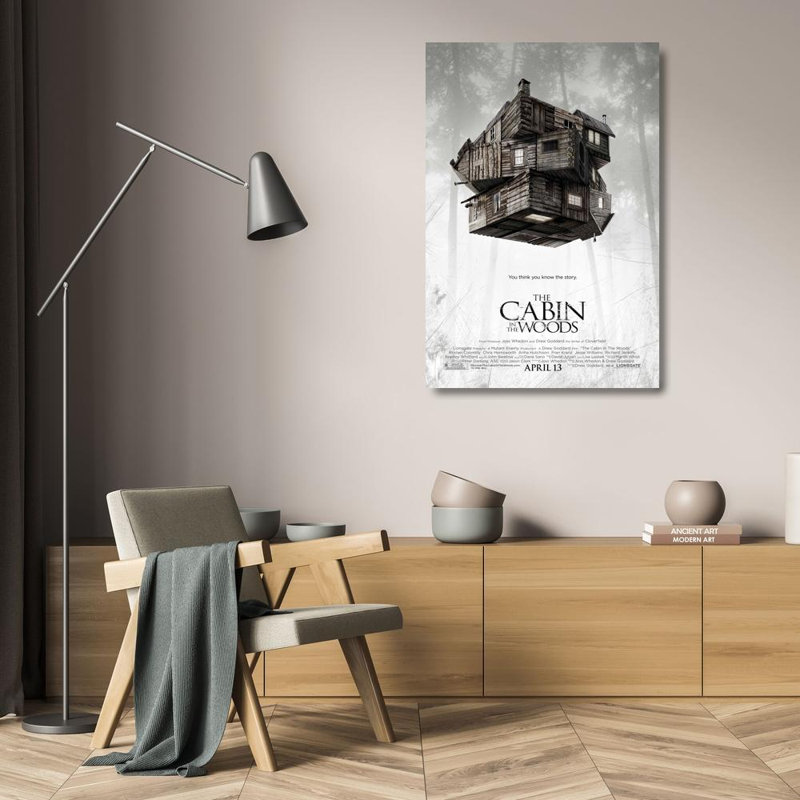 La cabane dans les bois, H 24 po x l 16 po
