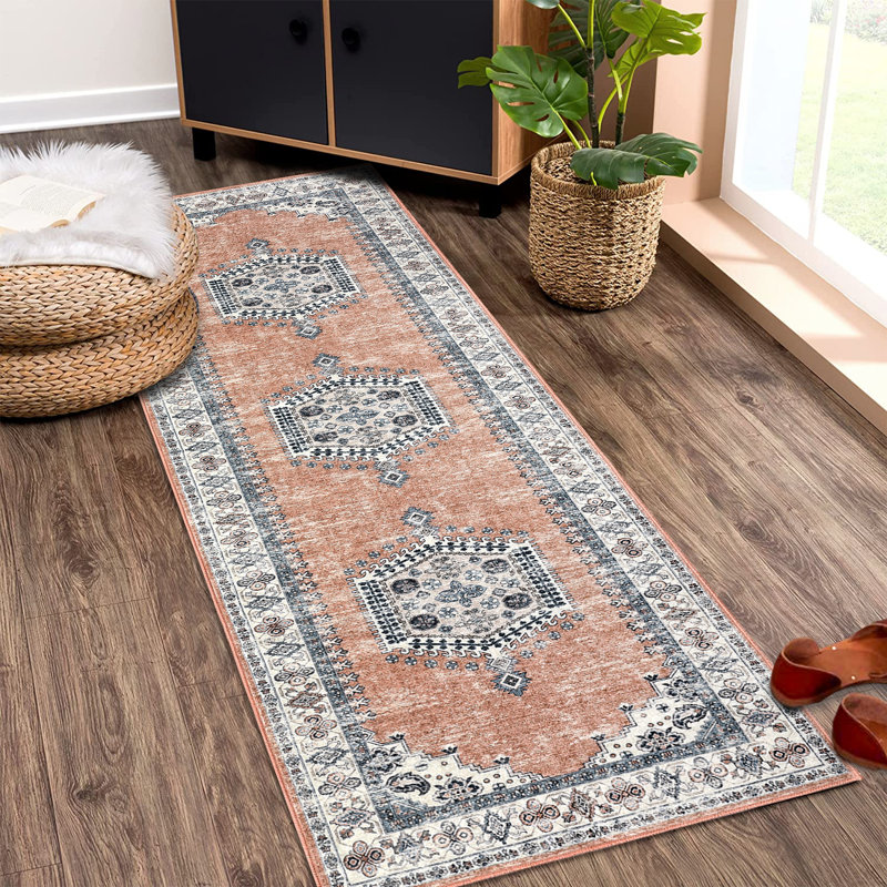 Tapis avec envers antidérapant Cristena, Tapis de couloir 2 pi x 6 pi
