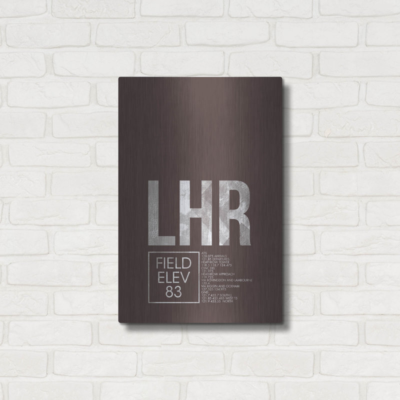 "LHR ATC" par O8 à gauche, H 24 po x l 16 po
