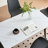 Large Rectangular Table with Strong Metal Base Modern Stone Dining Table For Kitchen 1.4M-1784355555