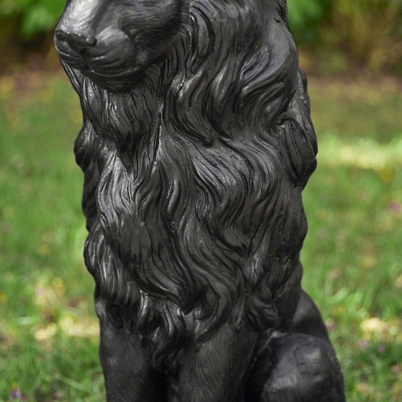 Statue de jardin surdimensionnée 27,75 po, Noir, noir, noir, noir