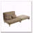 Chenille Upholstered Convertible Chair-1369939313