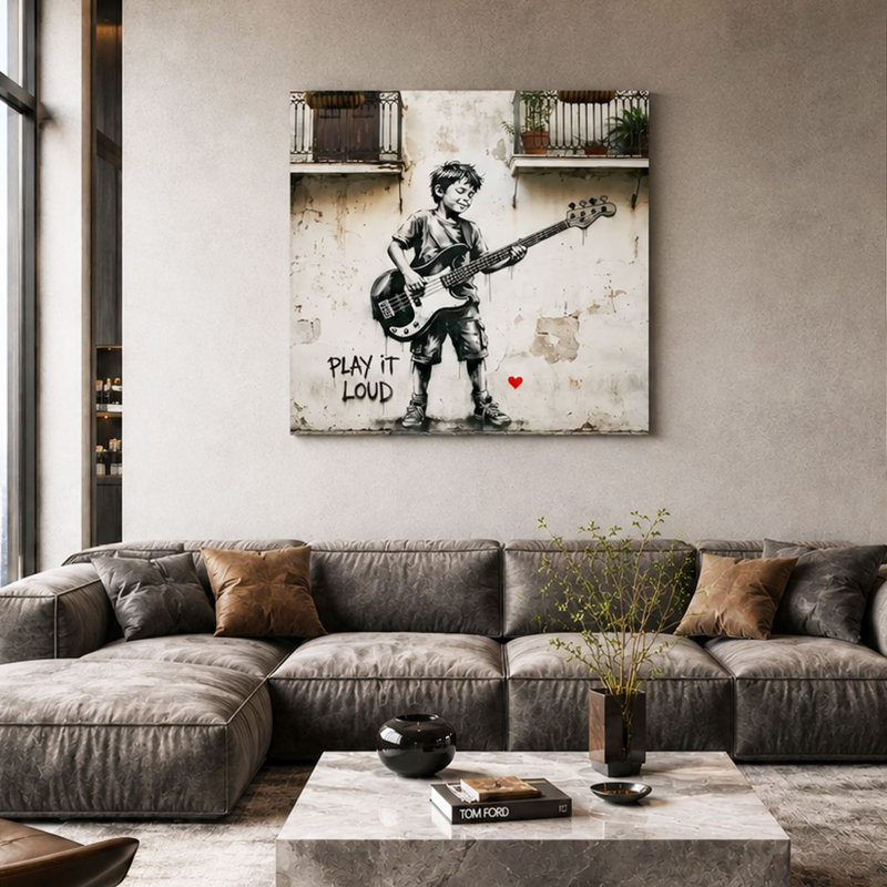 Peinture décorative sur toile