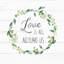 Art sur toile tendue par Trinx Robinson, Carol, "Love Is All Around Greenery"