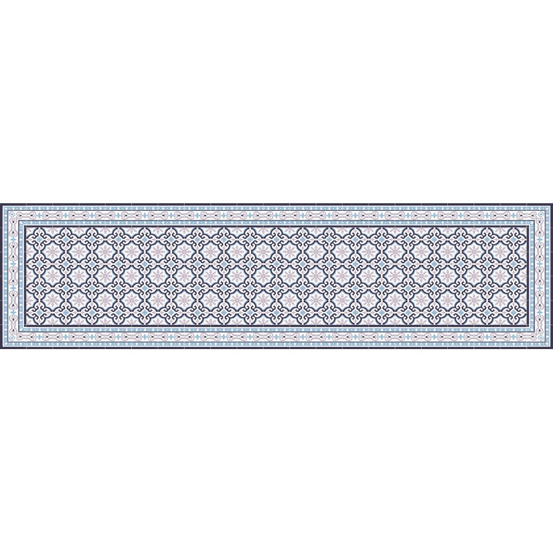 Eliasz Vinyl Machine Printed Area Rug, Rectangle 2'2" x 8'2.4"