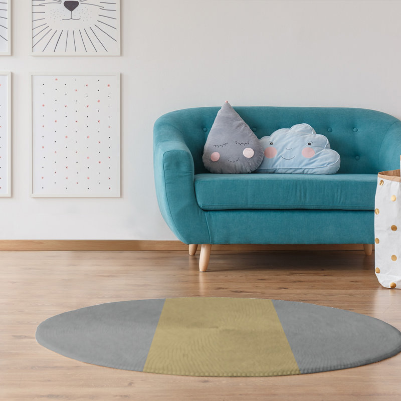 Chenille Indoor Rug, Round 5'