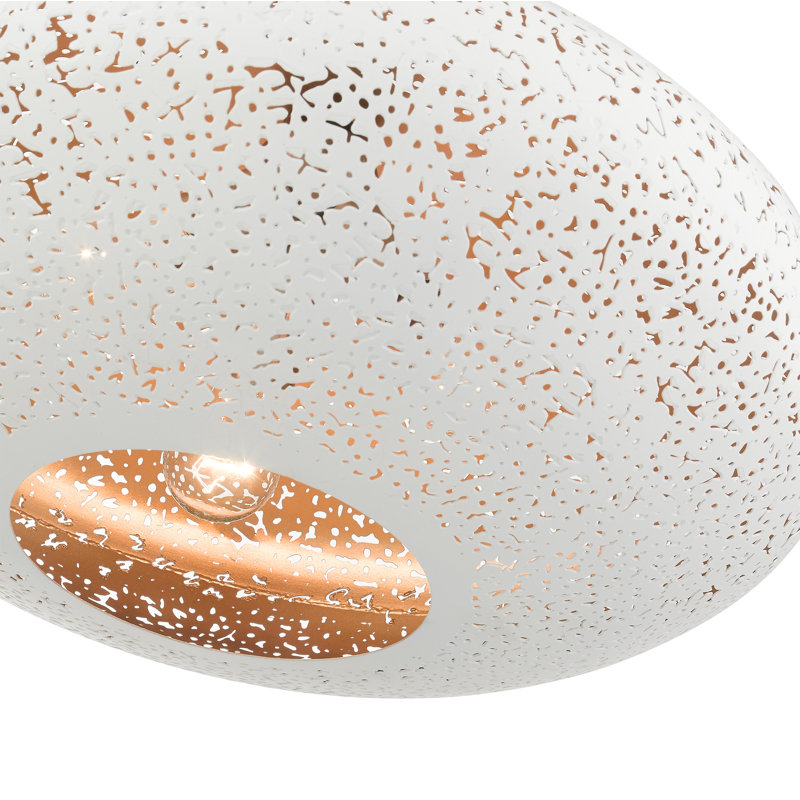 Bion - Light Bronze Pendant, White, 50.75"H x 20"W x 20"D