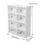 8 Pair Stackable Shoe Storage Cabinet
