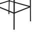 Chaise de bar Iffa, dossier ouvert, fer noir, cognac-102361198-102361197