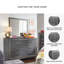 Commode double 6 tiroirs Layeska