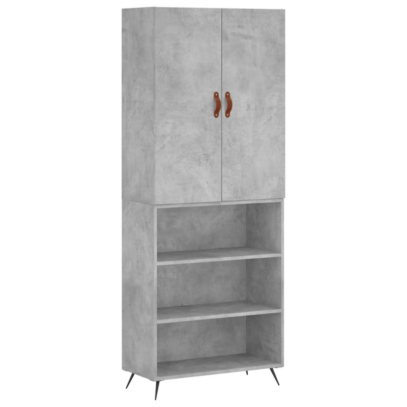 Bazeley 69.5cm Sideboard, Concrete Grey