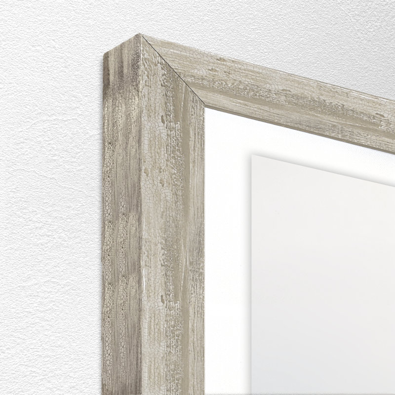 Deserted, White, 43" H x 30" W, Glass Frame