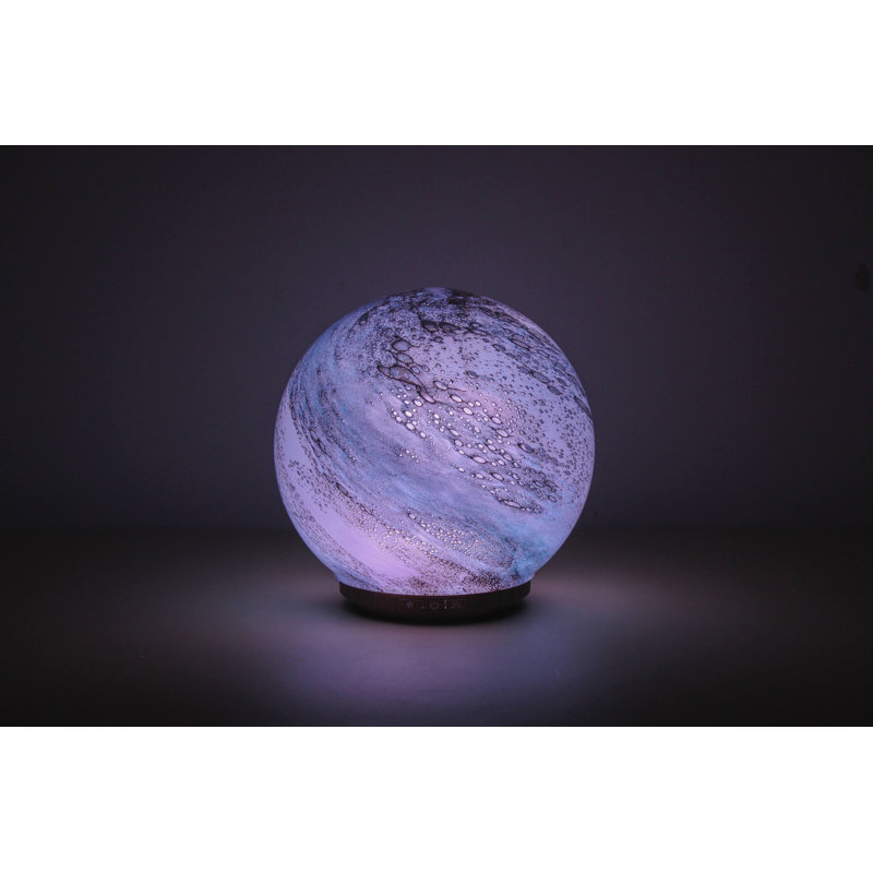 Glass Tabletop Candle Accessories, Violet/Sandy White