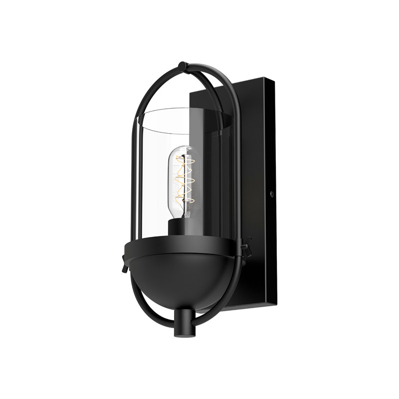 Éclairage pour salle de bain 1 lumière Cyrus, Noir mat